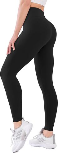 High Waisted Leggings with Pockets for Women Buttery Soft Full Length Capri Workout Yoga Pants in Saudi Arabia