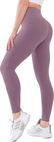 High Waisted Leggings with Pockets for Women Buttery Soft Full Length Capri Workout Yoga Pants in Saudi Arabia