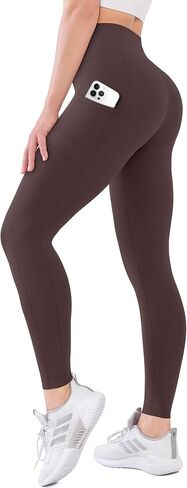 High Waisted Leggings with Pockets for Women Buttery Soft Full Length Capri Workout Yoga Pants in Saudi Arabia