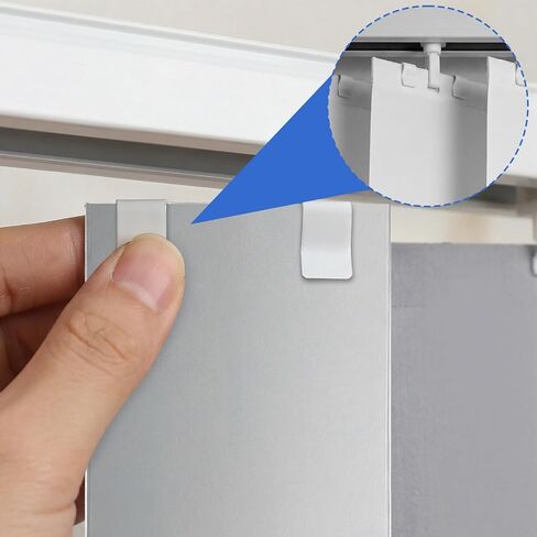 12 Pcs Vertical Blind Repair Vane Savers, White Metal Vertical Blind Repair Tabs for Window Vertical Blinds Replacement Slats in Saudi Arabia