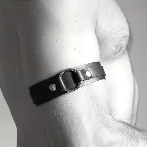 Black Arm Band Arm Harness Bondage Chest Harness Men's Harness Belt Body Chest Harness for Men Sexy Punk Body Harness Buckle Clothes Outfits, Nightclub Cosplay Clubwear in Kuwait