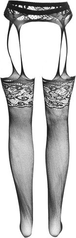 ohyeah Men's Fishnet Stockings Sexy Sissy Lingerie Lace Suspender Pantyhose for Men XS-5XL Plus Size Tights in Saudi Arabia
