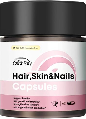 Hair, Skin and Nails Vitamins, Biotin for Women & Men 6500mcg per Serving-Vitamin b7 for Healthy Hair with Collagen and Keratin, Non-GMO,60 Capsules, 30 Day Supply in Kuwait
