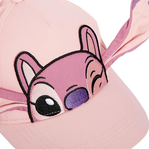 Disney Girls Angel Baseball Cap Kids 3D Ears Lilo & Stitch Summer Peaked Sun Hat in Kuwait