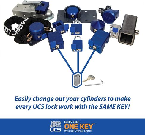 PACLOCK | UCS KA5-5 | Keyed Alike Cylinders | Pack of 5 Cylinders | with 5 Keys | Starter Pack | Anti-Theft Device in Saudi Arabia
