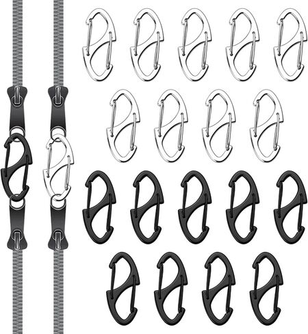 18 Pcs Zipper Luggage Locks Anti Theft for Backpacking Protection,Pickpocket Zipper Locks,Dual Opening Zippers Pull Replacement.Camping Suitcase in Kuwait