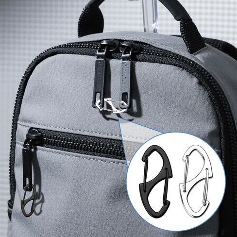 18 Pcs Zipper Luggage Locks Anti Theft for Backpacking Protection,Pickpocket Zipper Locks,Dual Opening Zippers Pull Replacement.Camping Suitcase in Kuwait