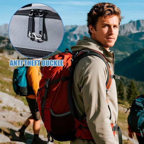 18 Pcs Zipper Luggage Locks Anti Theft for Backpacking Protection,Pickpocket Zipper Locks,Dual Opening Zippers Pull Replacement.Camping Suitcase in Kuwait