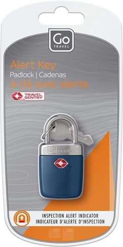 TSA Alert Key Padlock, Suitcase Lock with 1 Alert Reset and 2 Padlock Keys, TSA Approved Locks for Luggage, Travel Essentials in Saudi Arabia