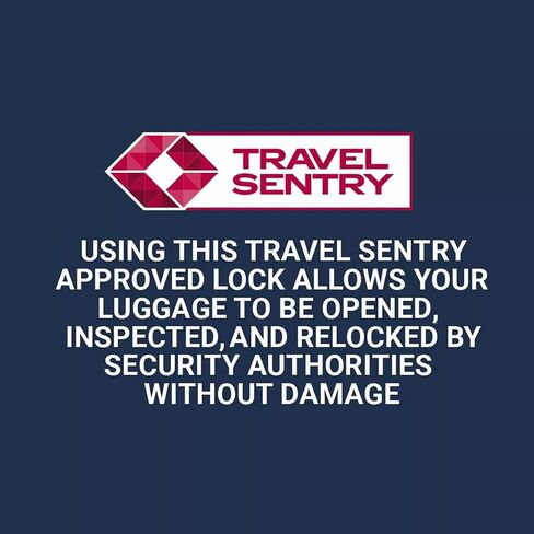 TSA Alert Key Padlock, Suitcase Lock with 1 Alert Reset and 2 Padlock Keys, TSA Approved Locks for Luggage, Travel Essentials in Saudi Arabia