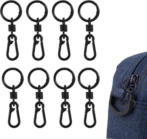8 قطع من مشابك سحاب مضادة للسرقة من سينبانا للسفر، مشابك قفل بسحاب أسود وأقفال مزدوجة الفتح لحقيبة الظهر ومحفظة الأمتعة وحقيبة كروس والمشي لمسافات طويلة والاستخدام اليومي في الهواء الطلق in Kuwait