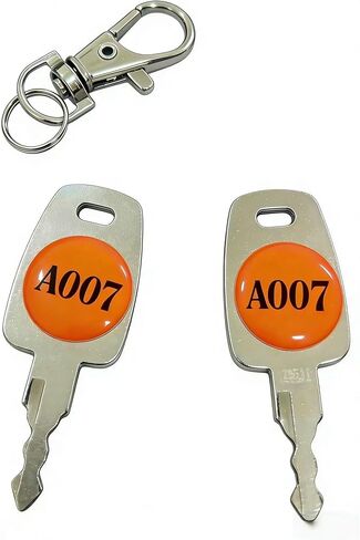 007 Luggage Replacement Keys - Universal Fit for Bag, Suitcase & Travel Luggage Combination Locks (2 PCS 007+007 Silvery) in Kuwait