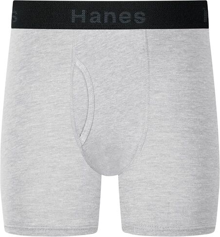 مجموعة سراويل داخلية بوكسر للأولاد من Hanes، 8 قطع، ملابس داخلية مصبوغة بالقطن قابلة للتمدد للأولاد، ماصة للرطوبة in Kuwait