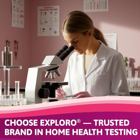 Exploro Yeast Infection Test & BV Test for Women, Vaginal pH Test Strips, Bacterial Vaginosis Test Strips, pH Strips for Women, At Home BV Test Kit, Clinically Tested, 3 Count in Saudi Arabia