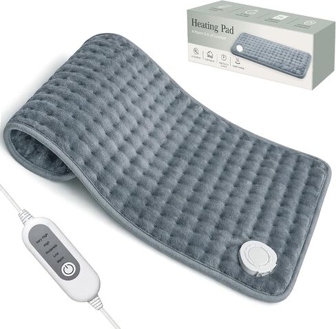 Heating Pad for Back Pain & Period Cramps,Moist Heated Pad for Abdomen, Legs & Muscles,5 Heat Levels, 2-Hour Auto Shut-Off, Gifts for Men Women UL Certified, 12" x 24" in Kuwait
