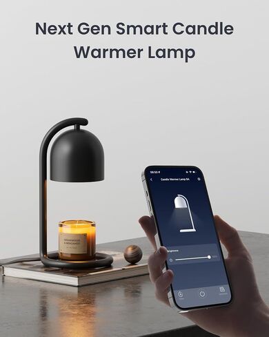 SwitchBot Smart Candle Warmer Lamp App & Voice Control, Flameless Wax Melter with Timer, Bulb x2, for Jar Candles, 1%-100% Dimmable, Matter for Apple Home & Alexa, Women Birthday Housewarming Gift in Saudi Arabia