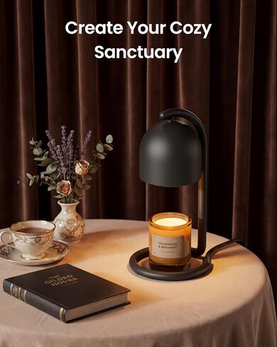 SwitchBot Smart Candle Warmer Lamp App & Voice Control, Flameless Wax Melter with Timer, Bulb x2, for Jar Candles, 1%-100% Dimmable, Matter for Apple Home & Alexa, Women Birthday Housewarming Gift in Saudi Arabia