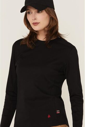 LFRCNT-001-BLACK-S Ladies Crew Neck T-Shirt, Black - Small in Saudi Arabia