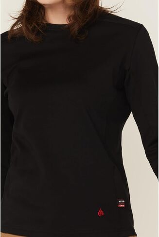 LFRCNT-001-BLACK-S Ladies Crew Neck T-Shirt, Black - Small in Saudi Arabia