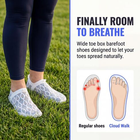 Barefoot Shoes Women & Men – Cloud Walk – Zero Drop Sole - Wide Toe Box - Breathable Knit - Natural Alignment – All-Day Barefoot Comfort with Style in Saudi Arabia