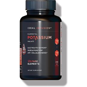 Potassium Malate 1389mg - ATP Production & Cellular Energy, Electrolyte Balance - Elemental Potassium 500mg (240 Capsules) Vegan in Saudi Arabia