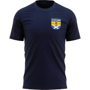 Men's Scotland Badge T-Shirt - Football Country Funny Scottish Flag Thistle Gifts for Him - Unique in Saudi Arabia