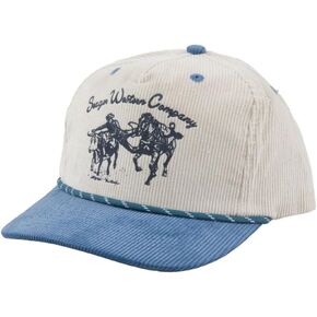 Cream/Blue Corduroy Los Rios Snapback in Saudi Arabia
