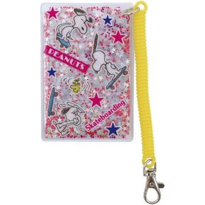 マリモクラフト(Marimocraft) Marimo Craft SPPS-125 Snoopy Clear Series Confetti Pass Case, Skateboard, Approx. W 2.8 x H 4.1 inches (70 x 105 mm) in Saudi Arabia