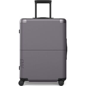 July Checked - 24.5" Airline Approved Check In Luggage with Wheels, Rolling Suitcase for Men & Women - TSA Lock, Silent Spinner Wheels, Expansion Zip, Y-Strap - Forest in Saudi Arabia
