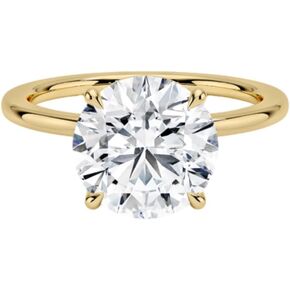 1–5 CT Round Cut Moissanite Engagement Ring for Women, VVS1 Colorless Solitaire Ring, 10K 14K 18K Solid Gold With Gold Purity XRF Report Card Classic Wedding Birthday Gift in Saudi Arabia