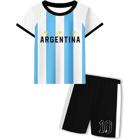 Kids Soccer Jerseys Boys Girls Football Jersey Outfits Training Uniforms Athletic Jersey 4-12 Years in Kuwait