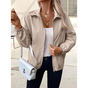 Women Waterproof Lightweight Raincoat Zip Lined Rain Jacket Outdoor Active Hooded Jackets with Pockets in Kuwait