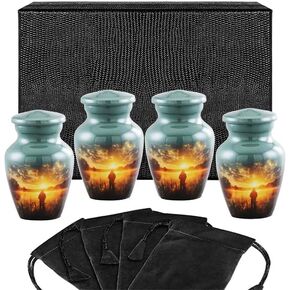 Large Fishing Cremation Urn for Human Ashes Adult – Handmade Funeral Urn for Men & Women, 200 Cubic Inch Memorial Urn, Decorative Burial Urn with Velvet Bag for Loved One (Non-Customize, Adult) in Kuwait