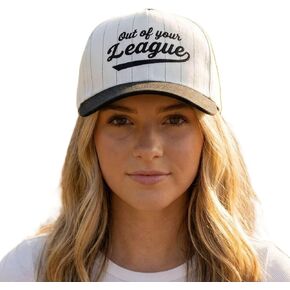 D&Y Retro 2-Tone Canvas Baseball Cap for Women - Funny Embroidered Distressed Snapback, Adjustable Cotton Dad Hat in Saudi Arabia