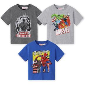 Disney T Shirt Marvel Spiderman Toy Story Cotton Tee Boy/Girl Short Top2-9Y | Cozy Graphic Tee,Soft Athletic Tshirt,Cars Stitch Cloth,Star Wars Casual Outfit,Mickey Kids 3 Pack Outerwear Crewneck Apparel in Kuwait