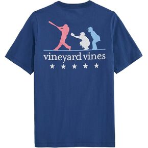 Vineyard Vines Boys' Boys' Baseball Silo USA Short-Sleeve Pocket Tee in Kuwait