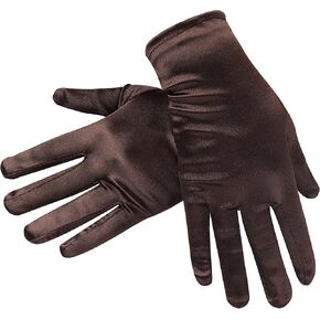 JUNART Short Satin Gloves Women Wrist Length Gloves Soft and Comfortable for Wedding Party Cosplay Costume in Kuwait