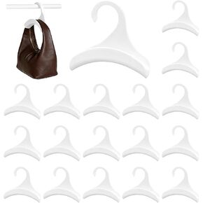 18 Pcs Purse Hanger Acrylic Hooks Note Holder Closet Organizer Storage for Storing Bag Tie Purse Belt Backpacks Handbag Satchels (White) in Saudi Arabia