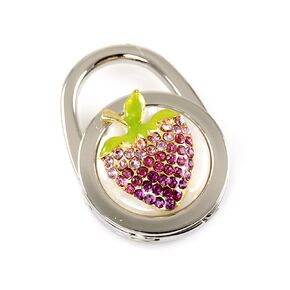 Stylish Foldable Handbag Holder Pink"Crystal Strawberry" Purse Hook in Saudi Arabia