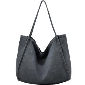 ALUDAPIJU Casual Canvas Tote Bag for Women Large Slouchy Hobo Shoulder Bag for Work Travel Tote Purse Handbags Message Bags in Kuwait