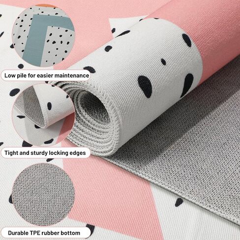 Large Classroom Rug 4.9 x 6.6 ft Read Classroom Carpets with Rubber Backing Class Carpets Playmat Read Rug for Reading Corner Decor Preschool Nursery Daycare Library Reading Nook Bedroom in Kuwait