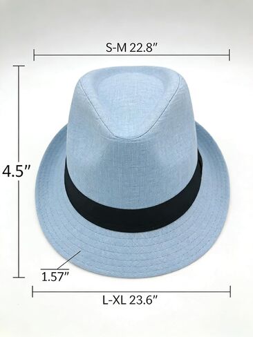 Short Brim Trilby Fedora Hat for Men Women in Saudi Arabia