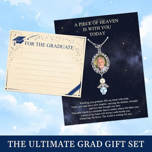 Graduation Memorial Tassel Charm 2026, Graduation Tassel Photo Charm with Angel Wings, Graduation Cap Picture Charms Accessories, Meaningful Graduation Gift for Her Class of 2026 in Kuwait