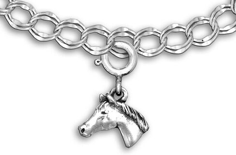 Sterling Silver Quarter Horse Charm for Charm Bracelet in Kuwait