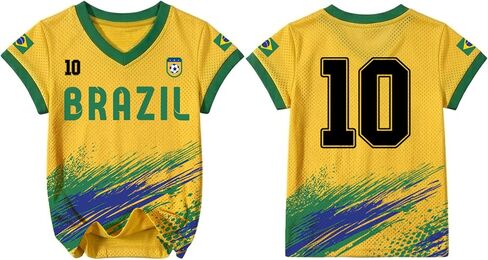 Unisex Kid's Soccer Cup 2026 Shirt Boys Girls Mesh Soccer Jersey Youth V-Neck USA Mexico Jersey Argentina Brazil Tops in Kuwait