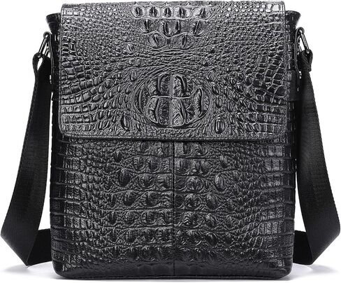 Genuine Leather Shoulder Bag for Men Messenger Sling Crossbody Bag Lightweight Casual Travel Business in Kuwait