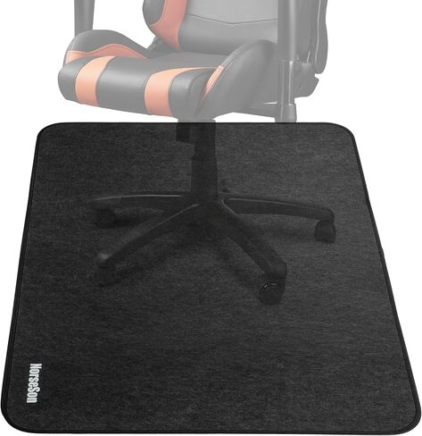 Chair Mat for Carpet | Multi-Surface, Anti-Curl Floor Protector for Office Desk Chair or Rolling Gaming Chair Mat | 48" x 36" Gray — 3X Thicker Than Standard Floor Mats at 0.25" in Saudi Arabia
