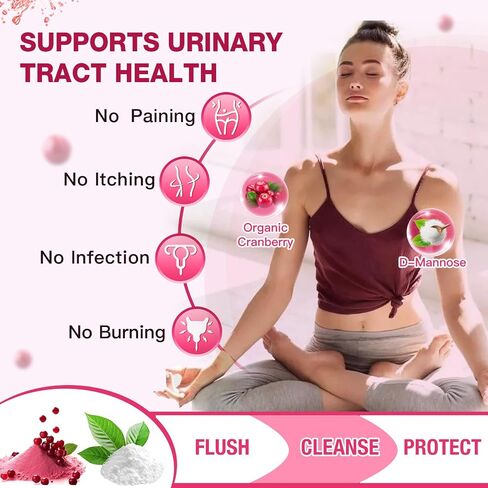 ZEBORA Probiotics for Women, Vaginal Probiotic with Cranberry, Organic Prebiotics, D-Mannose, & Vitamin C - Support Urinary Tract Health, Vaginal pH, & Gut Health - Gluten Free, 90 Vegan Capsules in Kuwait