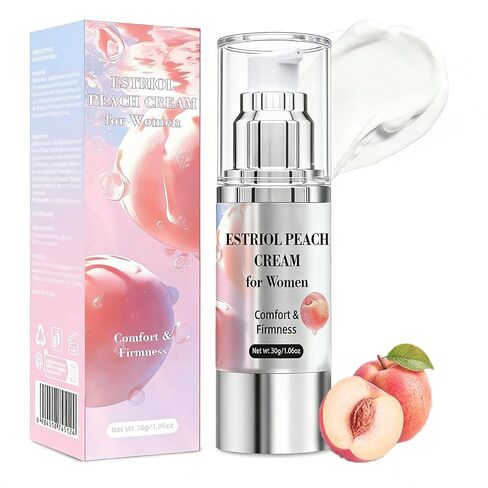 Estriol Cream for Women | Intimate Care Cream | Menopause Support | Lightweight Hydrating Formula with Natural Peach Essence | Soothing Moisture for Daily Intimate Skin Care | 30ml (2 Month Supply) in Kuwait