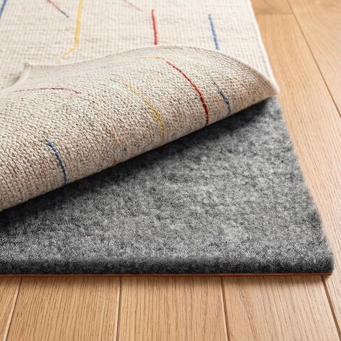 Rug Pad 5 x 7 Ft Non-Slip, Felt and Natural Rubber Backing, 1/4" Thick, Cushioned Gripper Pads, Keep Rugs in Place, Carpet Runners, Protective Padding Under Area Rugs, Hardwood Floors Protection in Saudi Arabia
